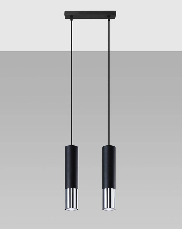 Taklampa LOOPEZ 2 Svart/chrome | SL.0941 | Svetrend