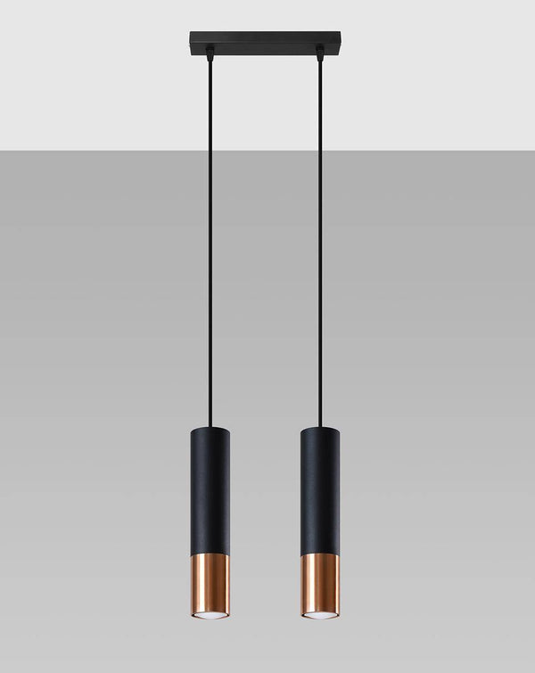 Taklampa LOOPEZ 2 Svart/copper | SL.0947 | Svetrend