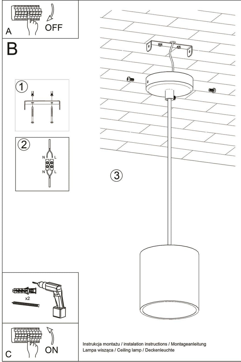 Taklampa ORBIS 1 Svart | SL.0051 | Svetrend