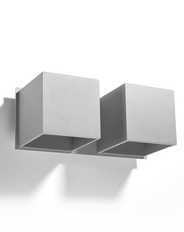 Vägglampa QUAD 2 grey | SL.0658 | Svetrend