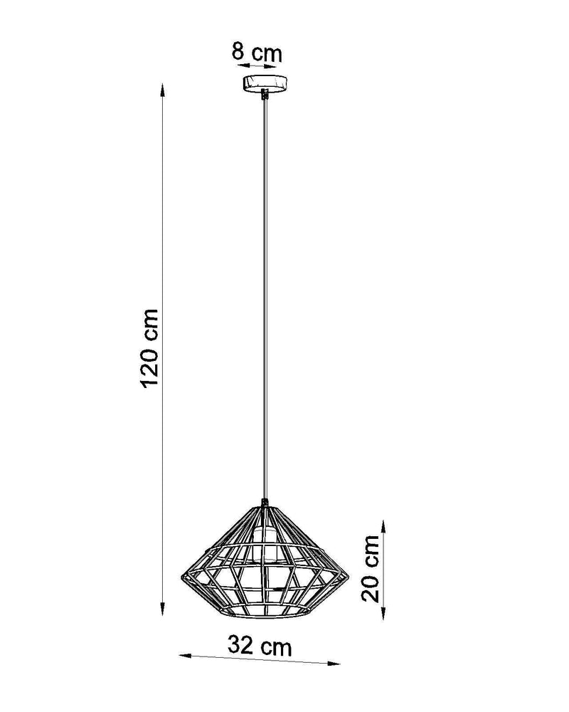 Taklampa UMBERTO Svart | SL.0294 | Svetrend