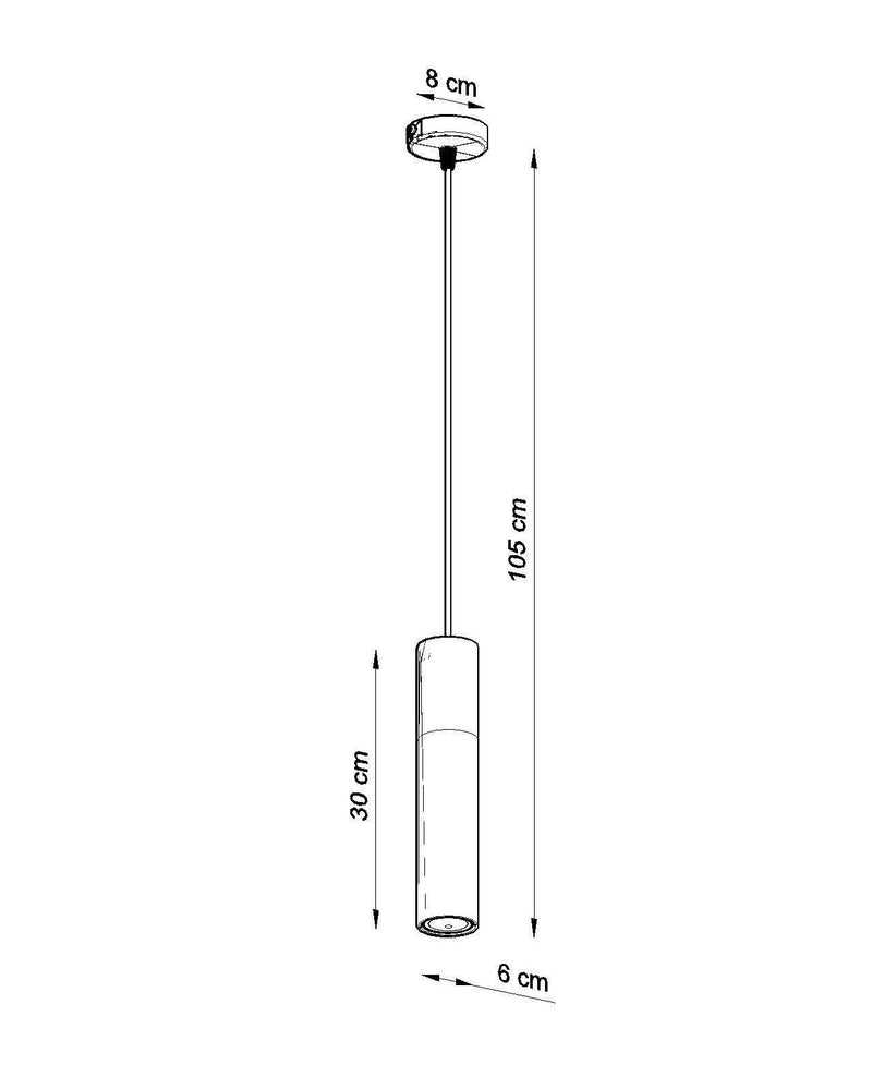 Taklampa BORGIO 1 Svart | SL.0650 | Svetrend