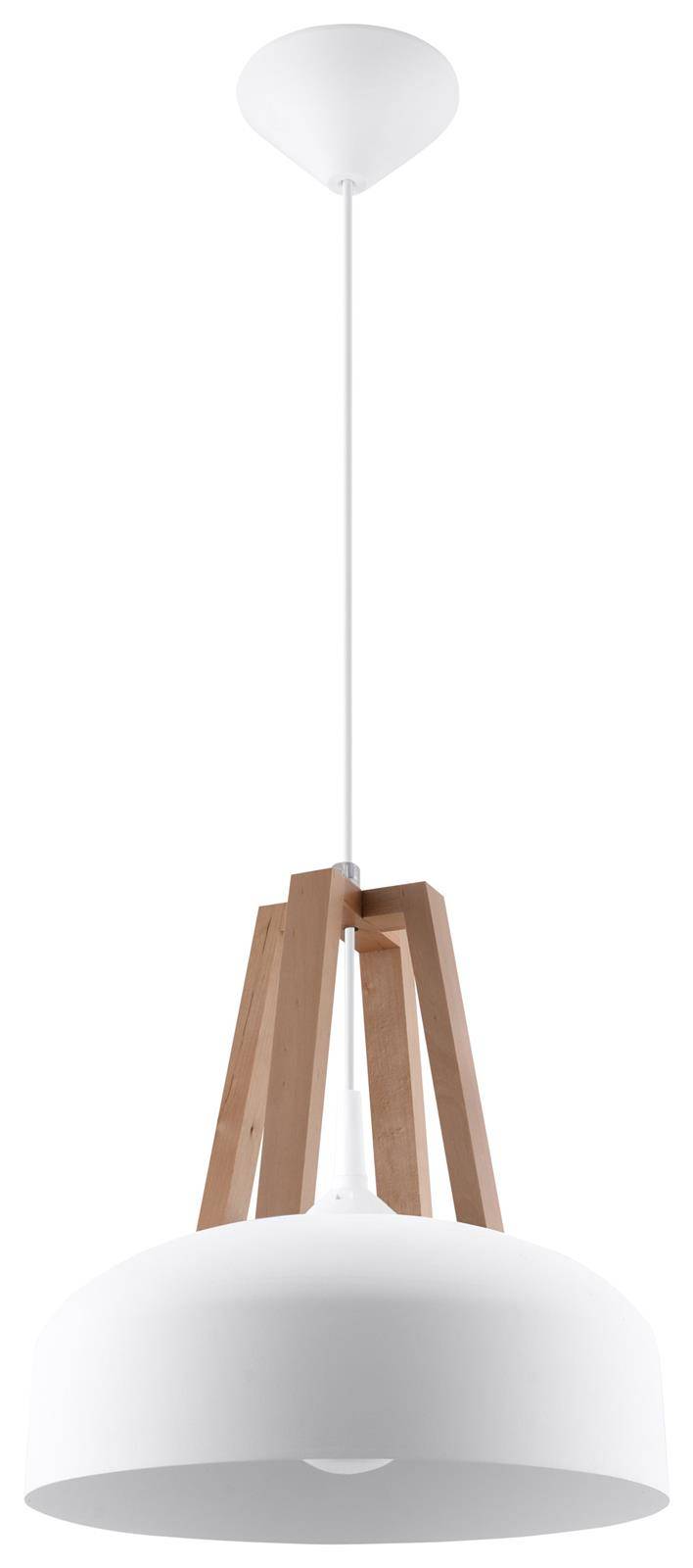 Taklampa CASCO Vit/natural wood | SL.0388 | Svetrend