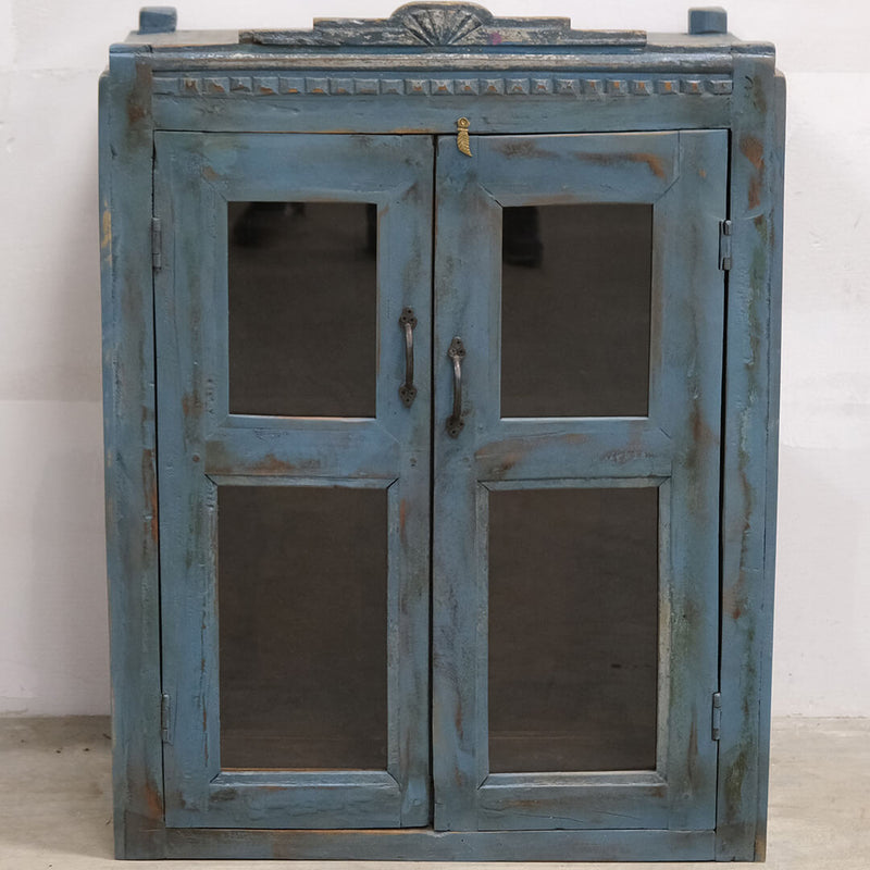 Beautiful blue display cabinet