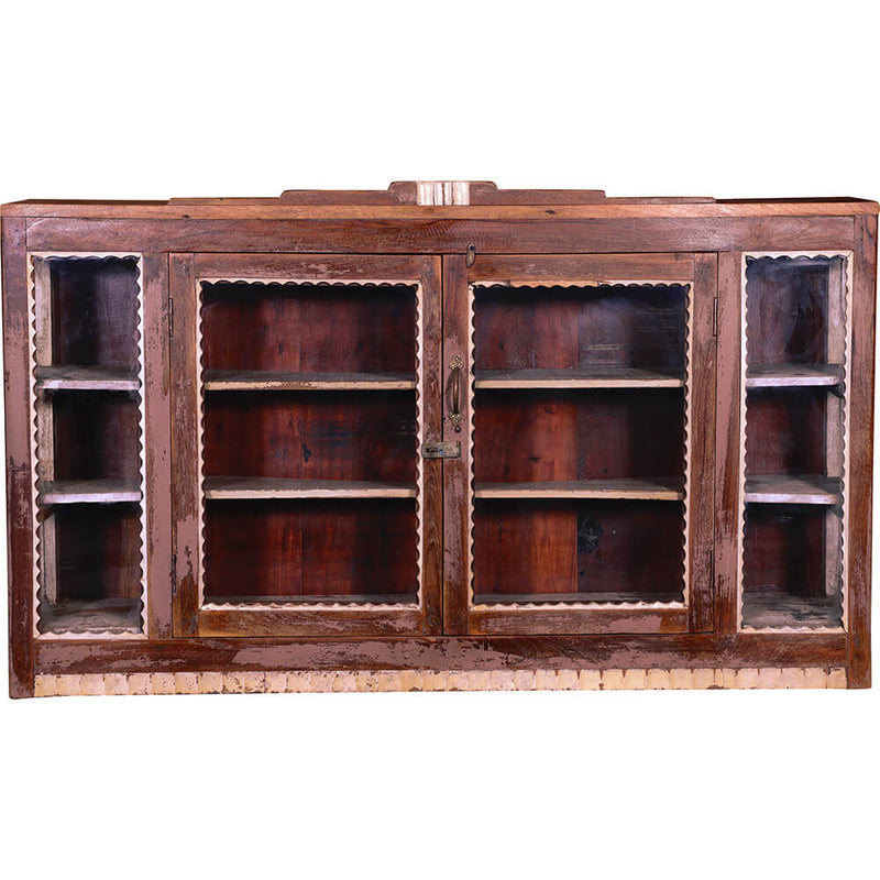 Beautiful and patinated wall cabinet