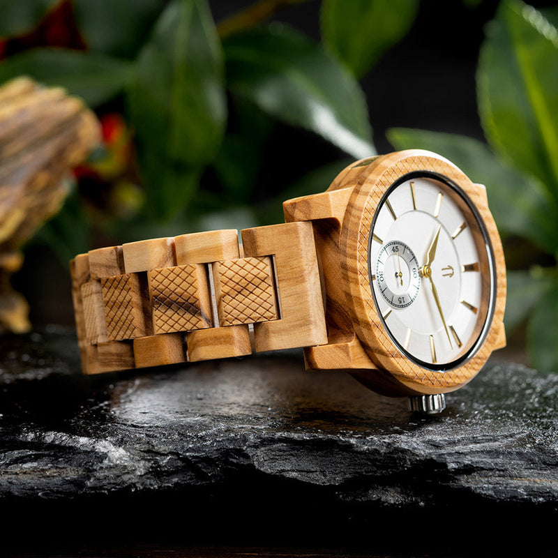 Träklocka - Element - Olive Wood | Treetime™