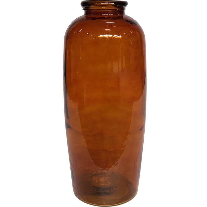 Big Shape floor vase - dark amber