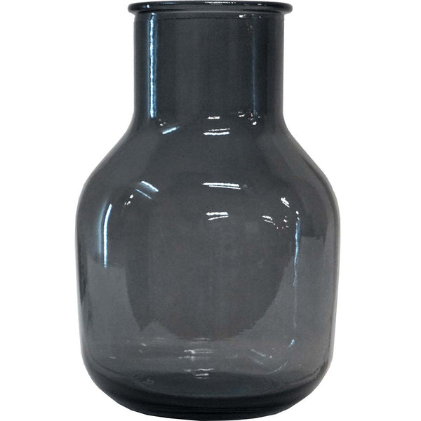 Flora glass vase - grey