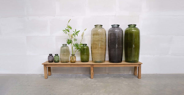 Big Shape floor vase - olive green