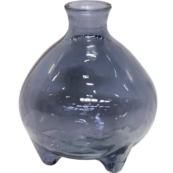 Melvin glass vase - ocean blue