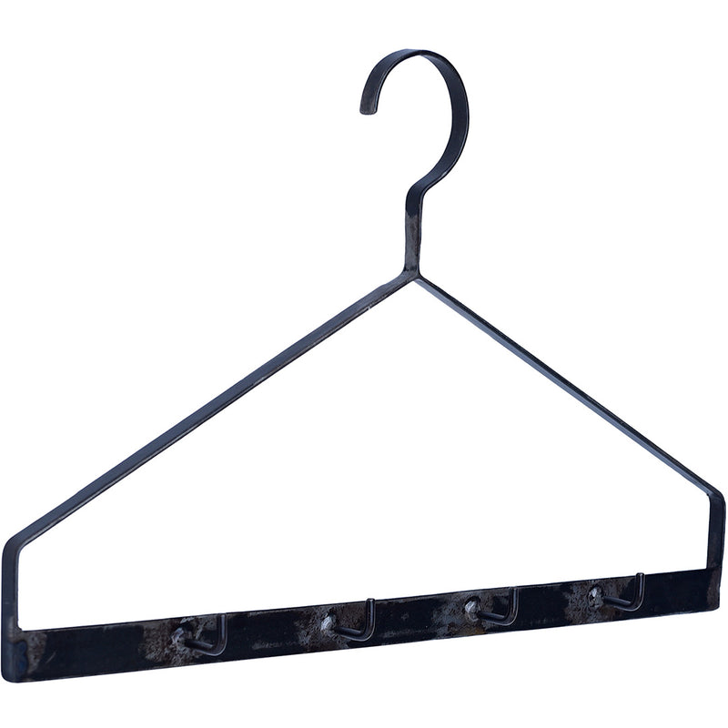 Dobi hanger with 4 hooks