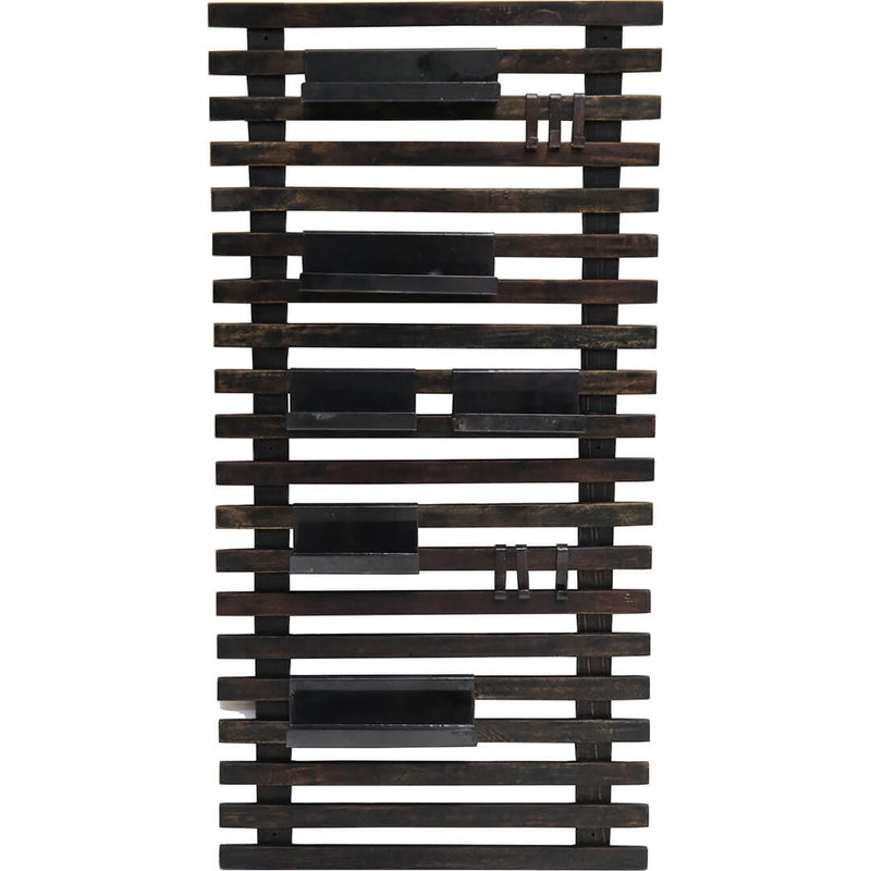 Wall rack made of slats